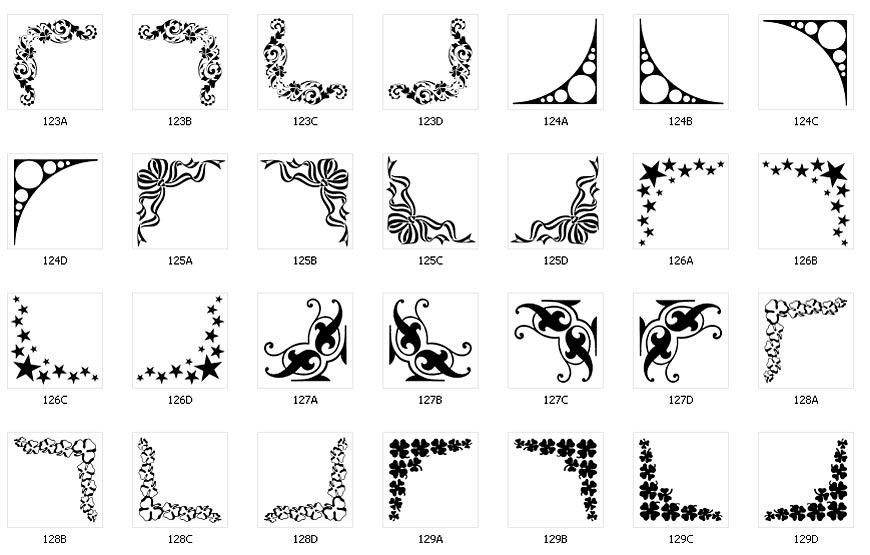 Decorative Corner Borders