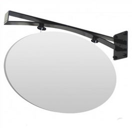 Modern bracket with oval panel