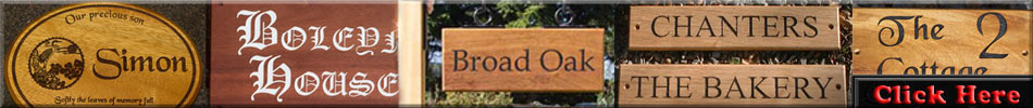 Click here to see all our wooden signs