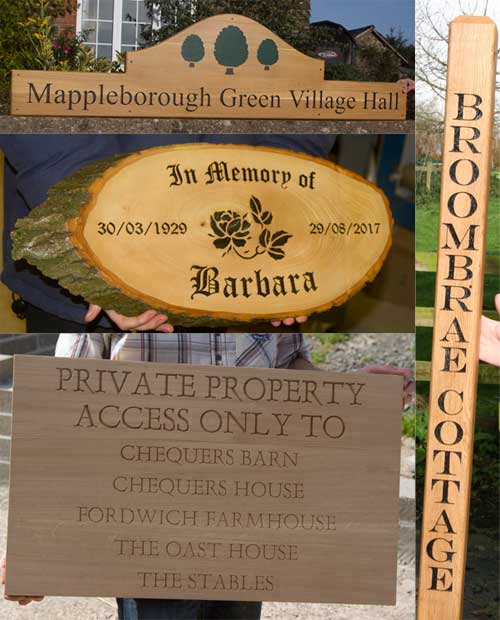 Click here for larger collection of wooden home signs