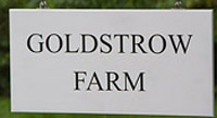Painted oak sign