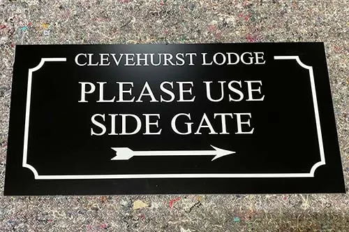 These are also available in other colours Reflective Sign With Arrow