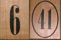 Wooden House Numbers