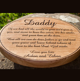 Oval Wooden Memorial