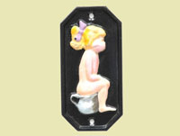 Potty girl toilet sign