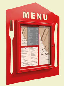 Shaped Menu Case