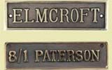 Antique finish cast brass
