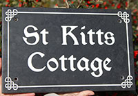 Celtic Slate House Sign