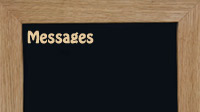 Blackboard for exterior use