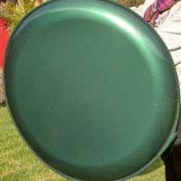 Metalic green plain wheel cover