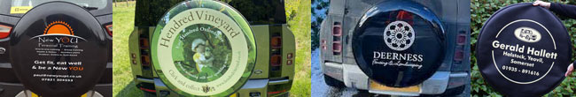 Wheelcovers / wheel covers in single colour or full colour.
