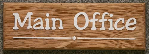 Natural Oak Wooden Sign