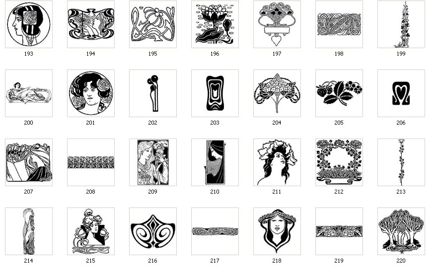 Art Nouveau Motifs