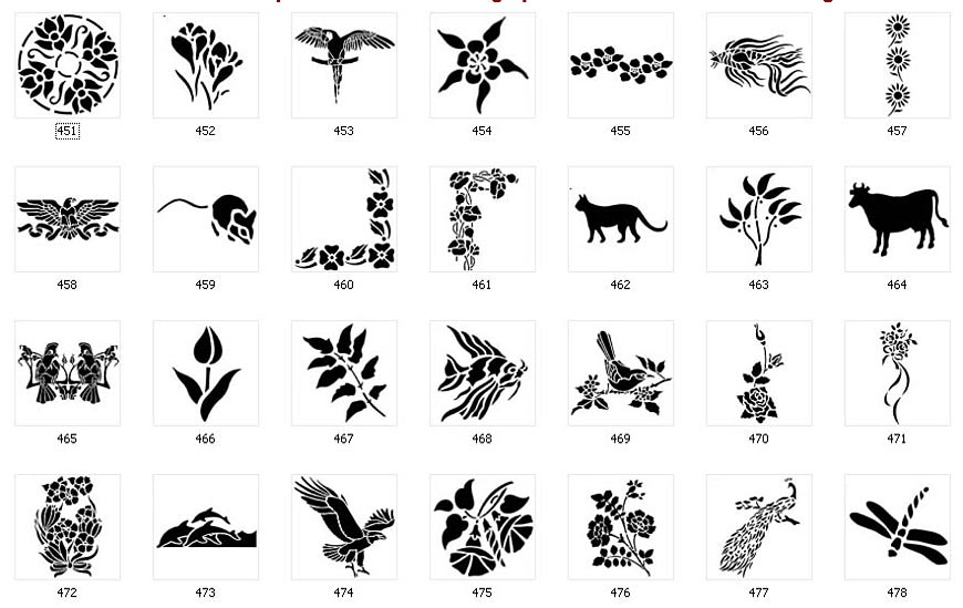 nature stencils page 4 the sign maker