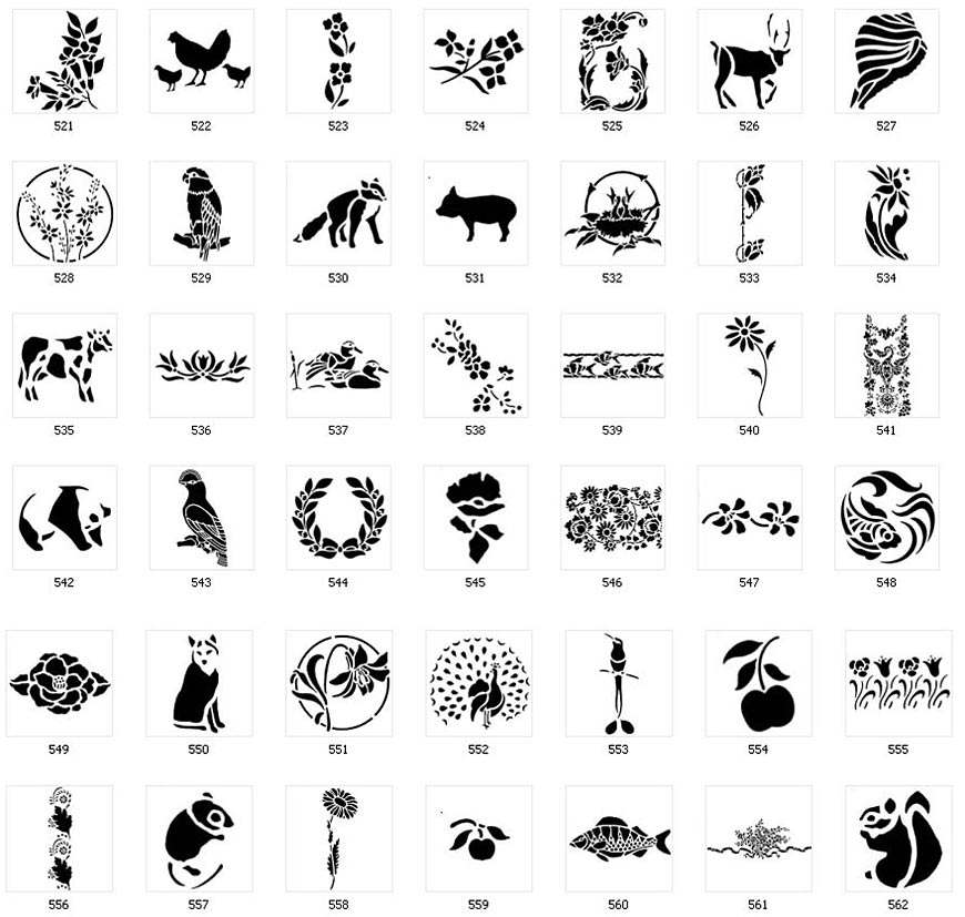 nature stencils page 4 the sign maker