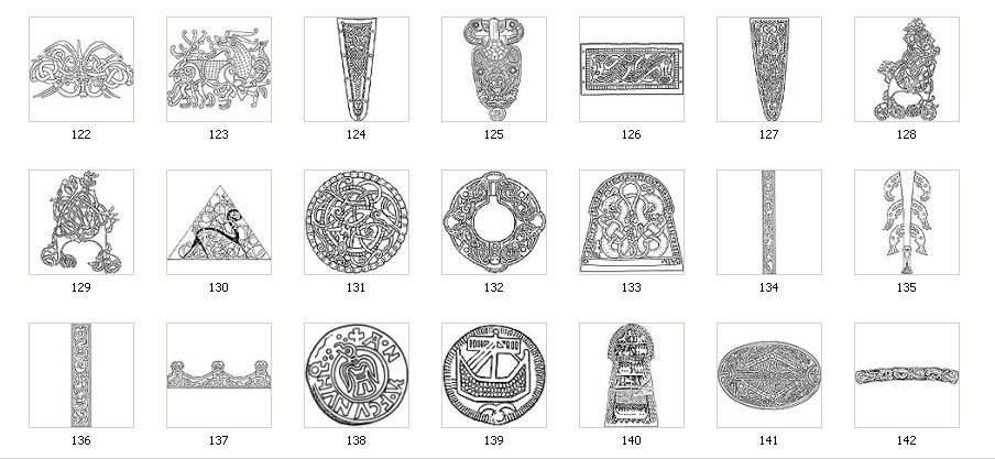 Authentic Viking Designs, Motifs and Images