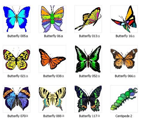 Printed Butterflies