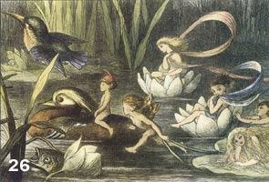 fairies on a pond