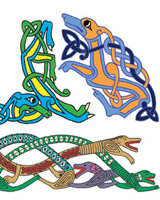 Full coloured celtic and norse designs