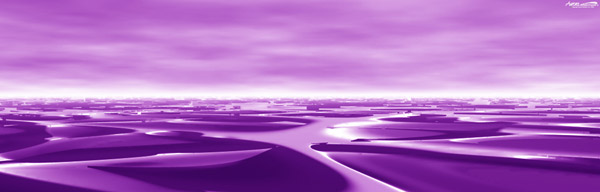 Purple Alien Sky with Ground