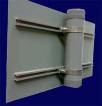 Aluminium post for sign with channels Aluminium post for sign with channels