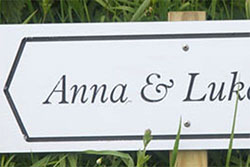 Long lasting engraved pvc directional signs.