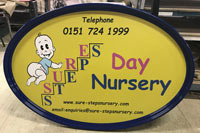 Full colour fibreglass sign Full colour fibreglass sign