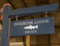 Post with hanging arm painted inFarrow and Ball stiffkey blue Post with hanging arm painted inFarrow and Ball stiffkey blue