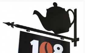 Range of speciality hanging sign brackets designed for barbers, hairdressers, hat shops, boutiques, opticians, tea rooms and coffee shops. Range of speciality hanging sign brackets designed for barbers, hairdressers, hat shops, boutiques, opticians, tea rooms and coffee shops.
