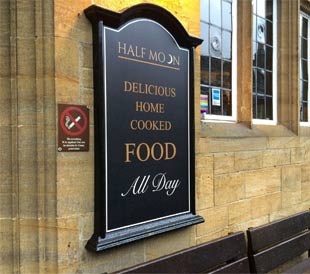 Full colour wall mounted pub sign