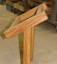A solid wooden stand ideal for large plaques A solid wooden stand ideal for large plaques