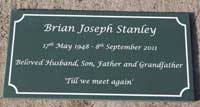 Small engraved corian memorial plaque Small engraved corian memorial plaque