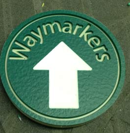 Engraved way markers