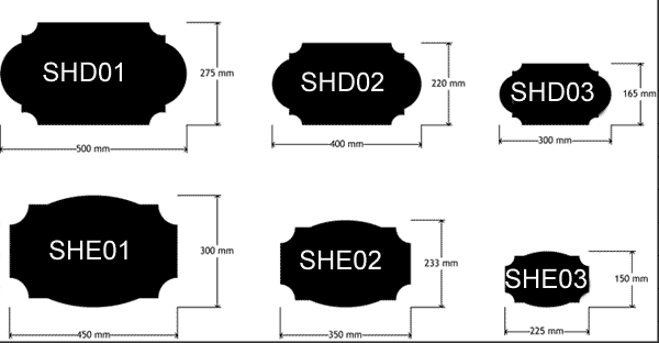 Shaped Name Plates