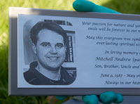 Laser engraved steel plaque Laser engraved steel plaque