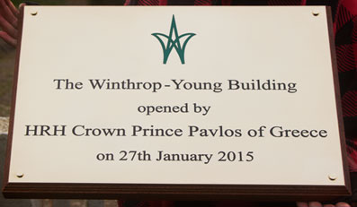 Large deep engraved brass plaque
