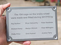 Corian plaque with raised letters. Corian plaque with raised letters.