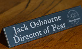 Desk name plate