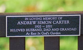 Cast Aluminium Memorials