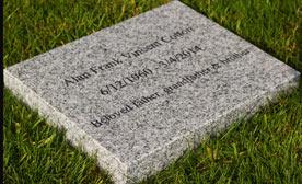 Stone Memorials in Slate and Granite