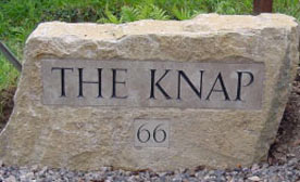 Purbeck Stone boulders are ideal for house signs and memorial stones