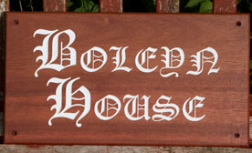 Sapele wood sign