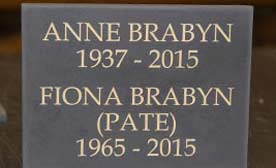 Slate memorials in many sizes