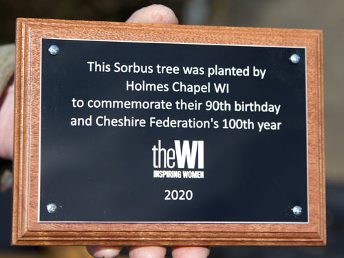 Engraved black acrylic plaque  - 2002.SE.048.