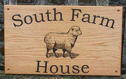 Oak House Sign