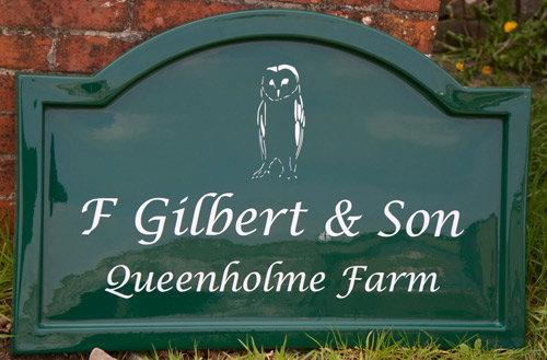 Tough long lasting fibreglass business sign