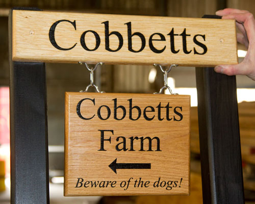 Wooden hanging signs available in all shapes and sizes