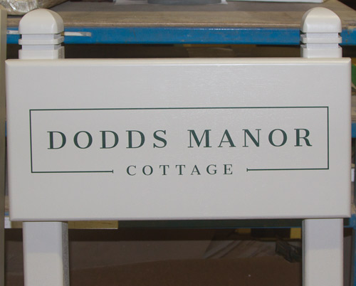 Painted Wooden Entrance Signs