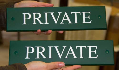 Private Signs