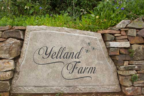 Purbeck Stone Boulder Sign